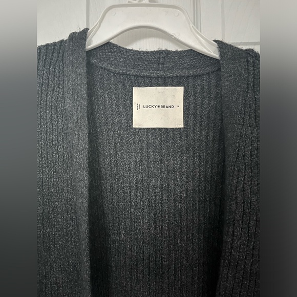 Dark gray duster cardigan - Picture 4 of 7